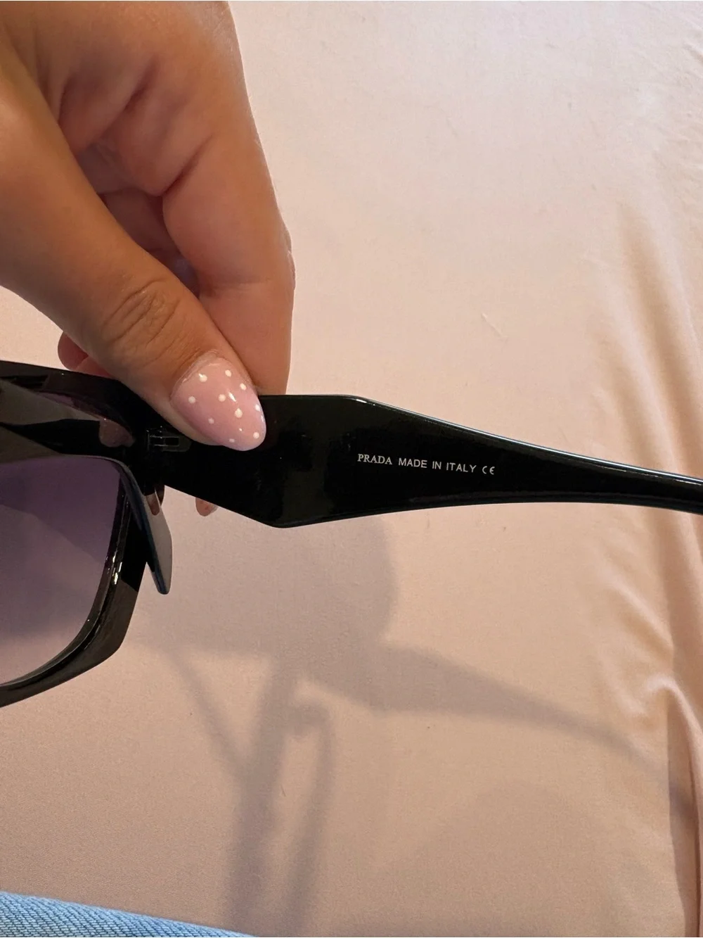 Prada Black Sunglasses with Purple Lenses